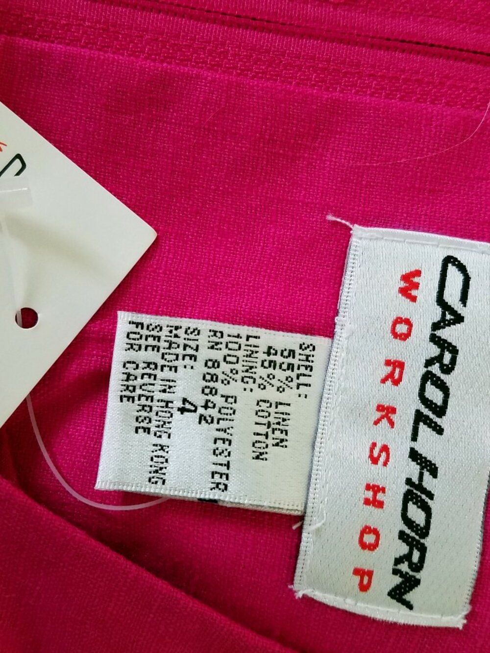 Fuchsia Midi Dress with Short Sleeves - Picture 10 of 10